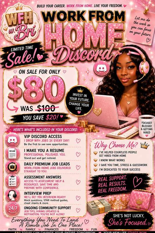 WFH Bundle ( No Refunds All Sales are final )